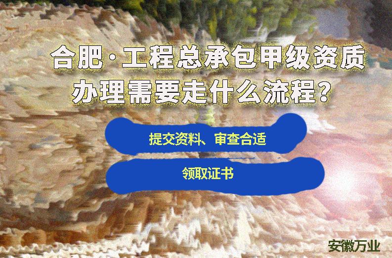 合肥工程總承包甲級資質(zhì)辦理需要走什么流程？